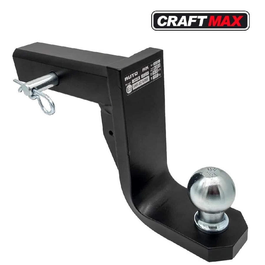 CRAFTMAX®-Anhaengerkupplung-Adapter-fuer-US-Fahrzeuge-Kugelkopf-Kupplungskugel-mit-10cm-tiefgezogenem-Kugelkopf-1