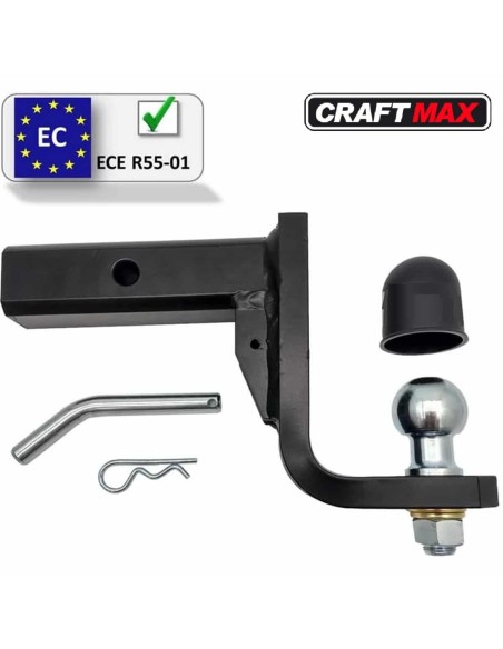 CRAFTMAX®-Anhaengerkupplung-Adapter-fuer-US-Fahrzeuge-Kugelkopf-Kupplungskugel-mit-10cm-tiefgezogenem-Kugelkopf-6