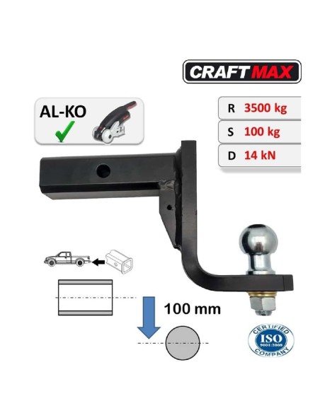 CRAFTMAX®-Anhaengerkupplung-Adapter-fuer-US-Fahrzeuge-Kugelkopf-Kupplungskugel-mit-10cm-tiefgezogenem-Kugelkopf-5