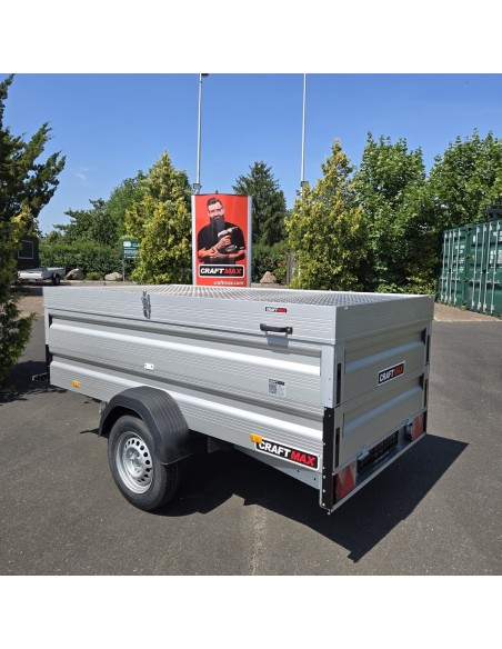 1300-ALU-Kastenanhaenger-2.50×1.26×0.70m-mit-Bordwandaufsatz-und-Deckel-gebremst-100-kmh-3