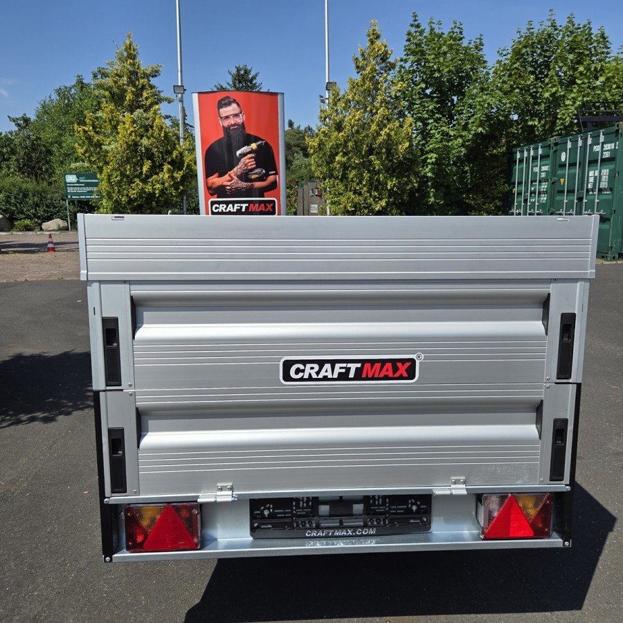 1300-ALU-Kastenanhaenger-2.50×1.26×0.70m-mit-Bordwandaufsatz-und-Deckel-gebremst-100-kmh-5