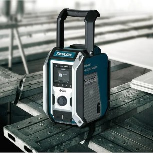 MAKITA®-LXT-18V-Akku-Baustellenradio-DMR115-DABDAB-FM-ueber-Netzteil-oder-Akku-1 2