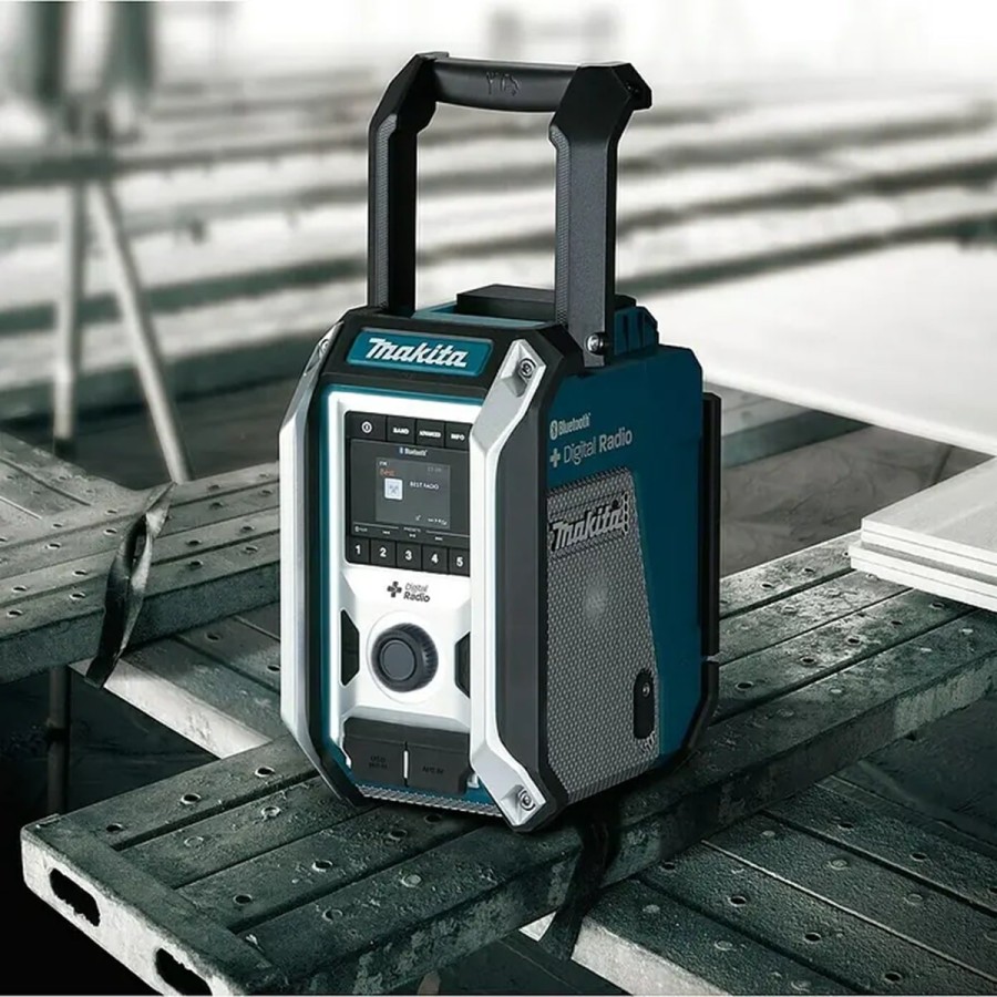 MAKITA®-LXT-18V-Akku-Baustellenradio-DMR115-DABDAB-FM-ueber-Netzteil-oder-Akku-6