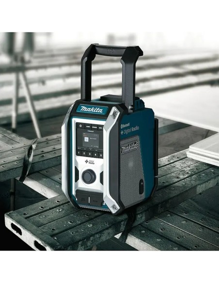 MAKITA®-LXT-18V-Akku-Baustellenradio-DMR115-DABDAB-FM-ueber-Netzteil-oder-Akku-6