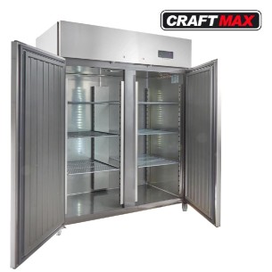 Gastro-Edelstahl-Monoblock-Gastronomie-Kuehlschrank-1350-Liter-grossvolumiger-freistehender-Gewerbekuehlschrank-Energiesparend-1 2