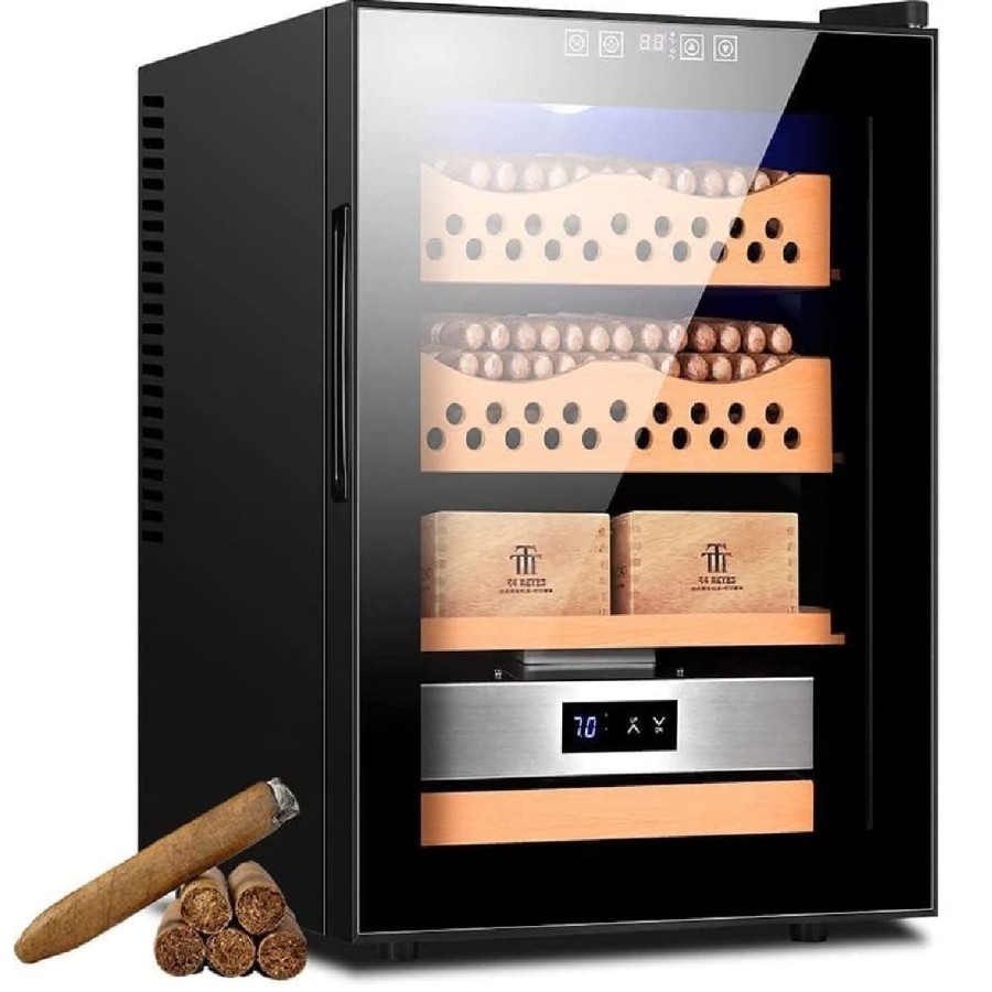 Elektrischer-Zigarren-Humidor-Zigarren-Humidor-Schrank-spanisches-Zedernholz-konstante-Temperatur-Feuchtigkeitsregulierung-Einge