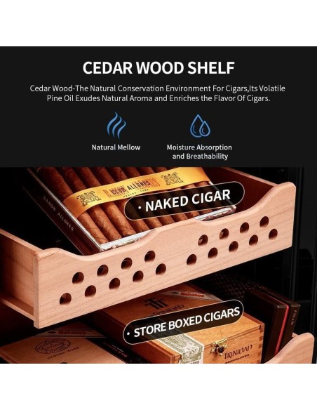 Elektrischer-Zigarren-Humidor-Zigarren-Humidor-Schrank-spanisches-Zedernholz-konstante-Temperatur-Feuchtigkeitsregulierung-Einge