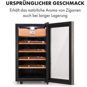 Zigarren-Humidor-thermoelektrischer-Humidor-Schrank-mit-Glastuer-Humidor-Befeuchter-mit-Einschueben-aus-Zedernholz-Hygrometer-LE 2