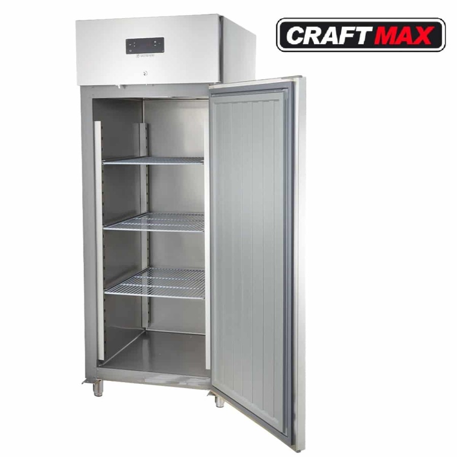 Gastro-Edelstahl-Monoblock-Gastronomie-Kuehlschrank-616-Liter-grossvolumiger-freistehender-Gewerbekuehlschrank-Energiesparend-ro