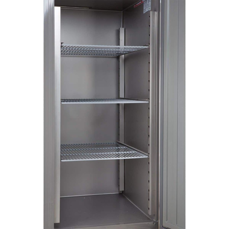 Gastro-Edelstahl-Monoblock-Gastronomie-Kuehlschrank-616-Liter-grossvolumiger-freistehender-Gewerbekuehlschrank-Energiesparend-ro