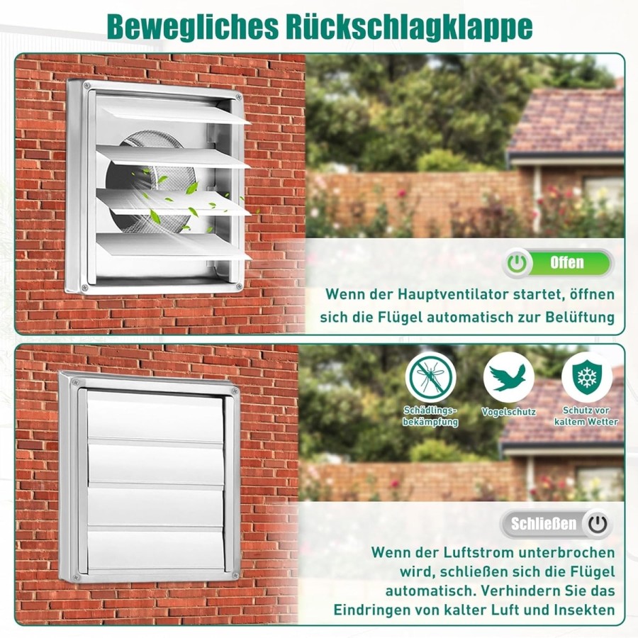 Gastro-Edelstahl-Dunstabzugshauben-Abdeckung-aussen-Lueftungsgitter-Rueckstauklappe-Insektenschutz-6