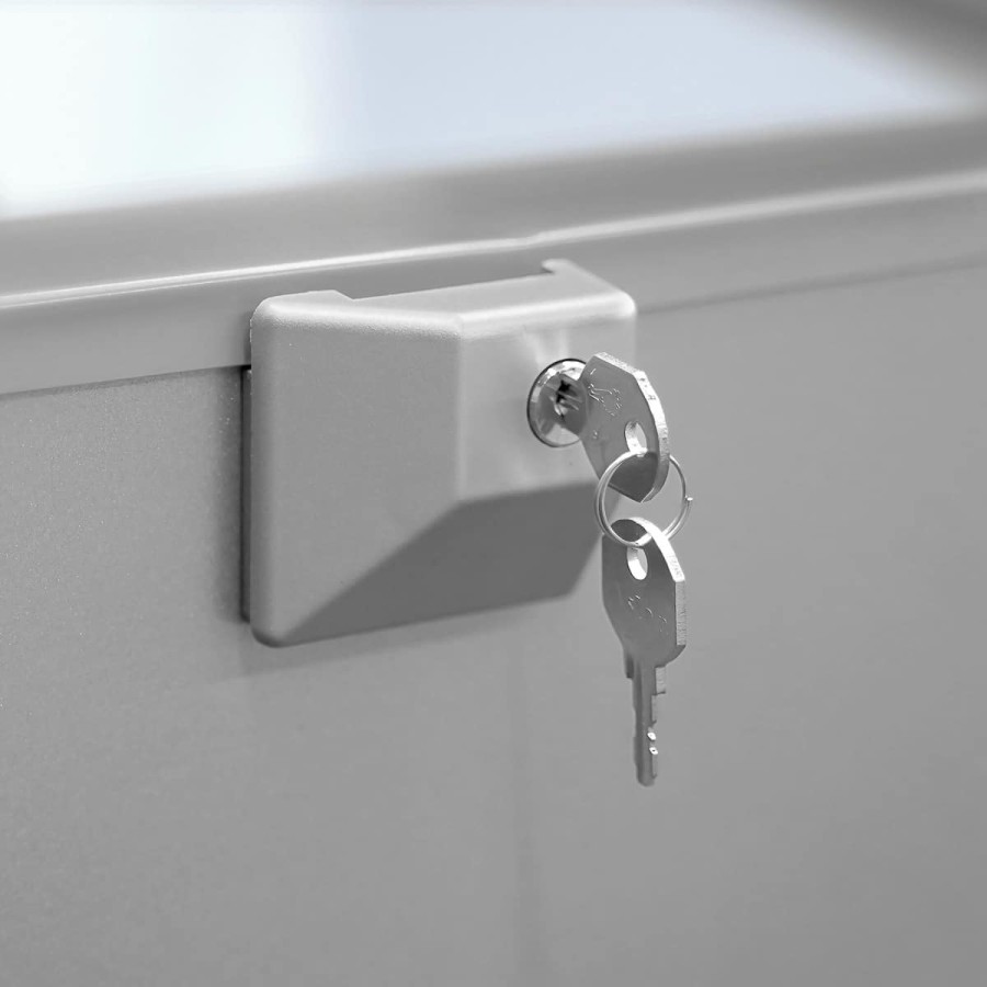 Edelstahl-Gastronomie-Tiefkuehltruhe-236-Liter-984x700x890mm-15°C-bis-25°C-Edelstahl-Klappdeckel-Schloss-Beleuchtung-ideal-fuer-