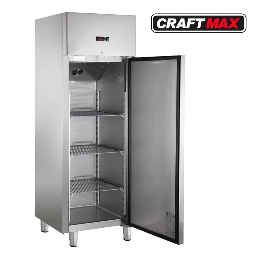 Edelstahl-Monoblock-Gastronomie-Kuehlschrank-429-Liter-Gewerbekuehlschrank-Energiesparend-robuste-fuer-Foodtruck-Imbissanhaenger