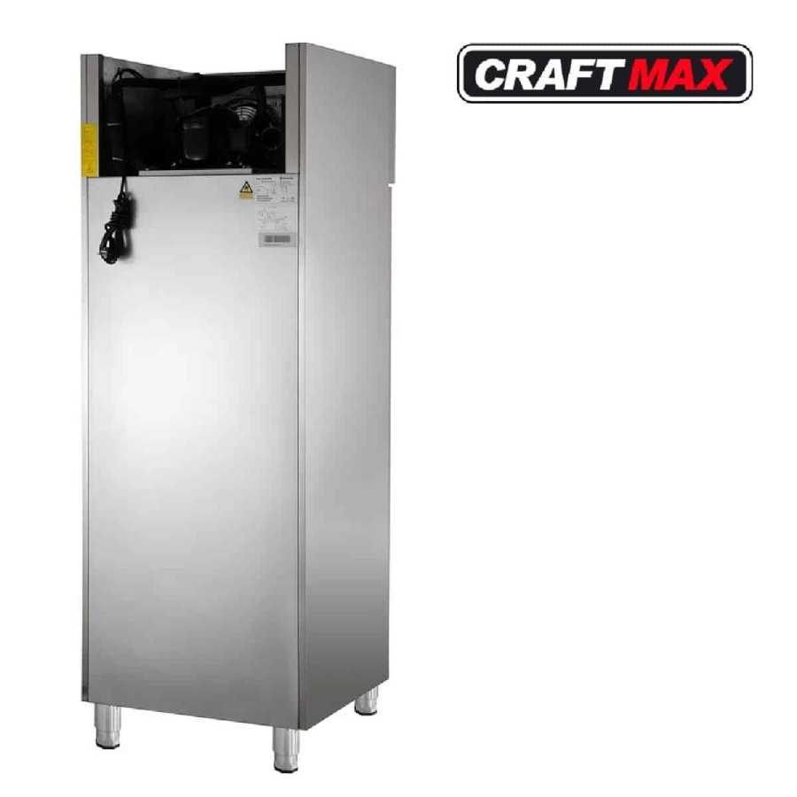 Gastro-Edelstahl-Monoblock-Gastronomie-Kuehlschrank-616-Liter-grossvolumiger-freistehender-Gewerbekuehlschrank-Energiesparend-ro