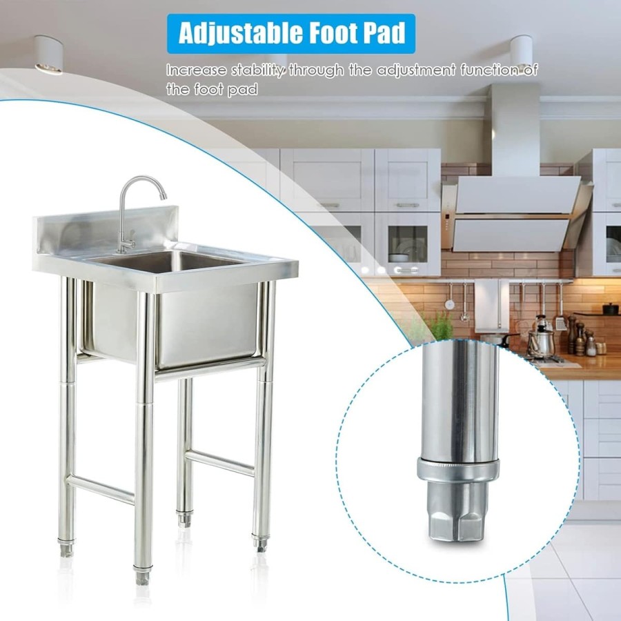 Edelstahl-Spueltisch-60x60cm-Handwaschbecken-Kalt-Wasserhahn-Imbisswagen-Gastronomie-5