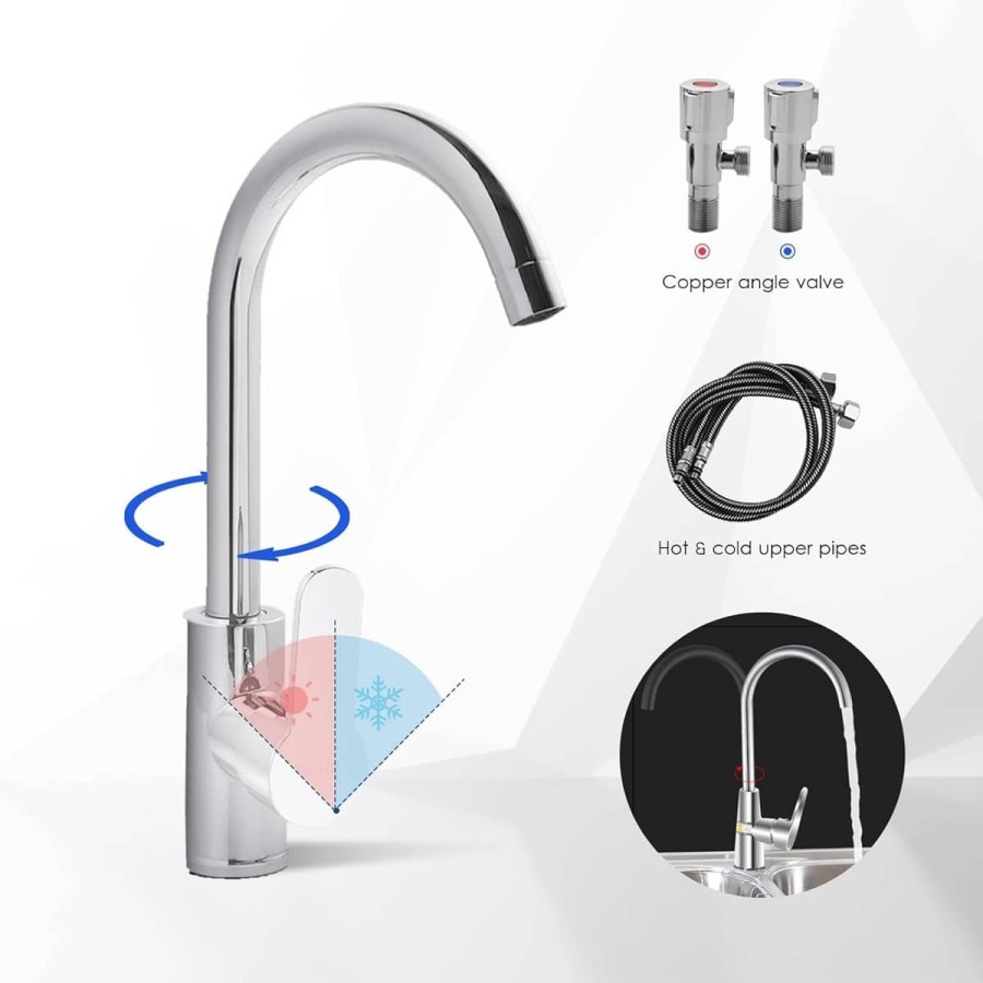 Edelstahl-Spueltisch-83x44x85cm-Doppelwaschbecken-Kalt-u.-Warmwasserhahn-fuer-Imbisswagen-Gastronomie-5