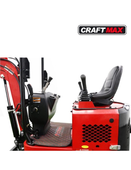 Mini-Kettenbagger-95PS-7KW-Diesel-Joystick-Steuerung-schwenkbarer-Baggerarm-Hydraulikoel-Kuehler-verstellbare-Fahrwerkbreite-3