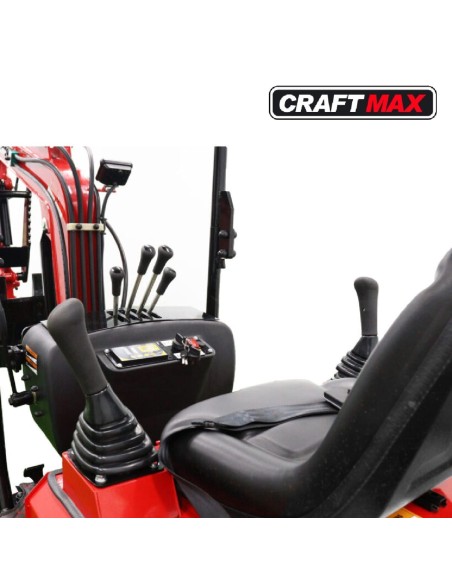 Mini-Kettenbagger-95PS-7KW-Diesel-Joystick-Steuerung-schwenkbarer-Baggerarm-Hydraulikoel-Kuehler-verstellbare-Fahrwerkbreite-2