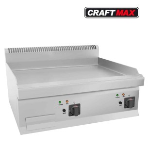 Edelstahl-Elektro-Bratplatte-glatt-9-kW-Tischgeraet-Grillplatte-mit-Fettauffangschublade-595x500mm-1