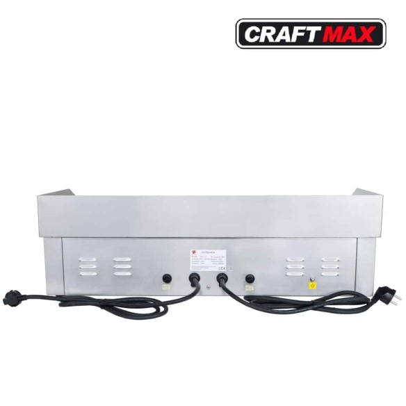 Gastro-Edelstahl-Elektrogrill-Bratplatte-glattgerillt-44kW-230V-Tischgeraet-Grillplatte-Fettauffangschublade-730x480mm-4