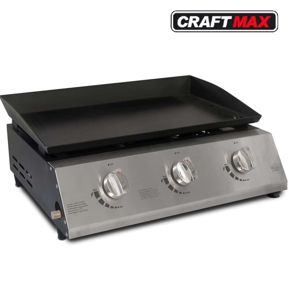 Gastro-Edelstahl-Gas-Bratplatte-glatt-63kW-GAS-Tischgeraet-Grillplatte-3-Brenner-430x500mm-1