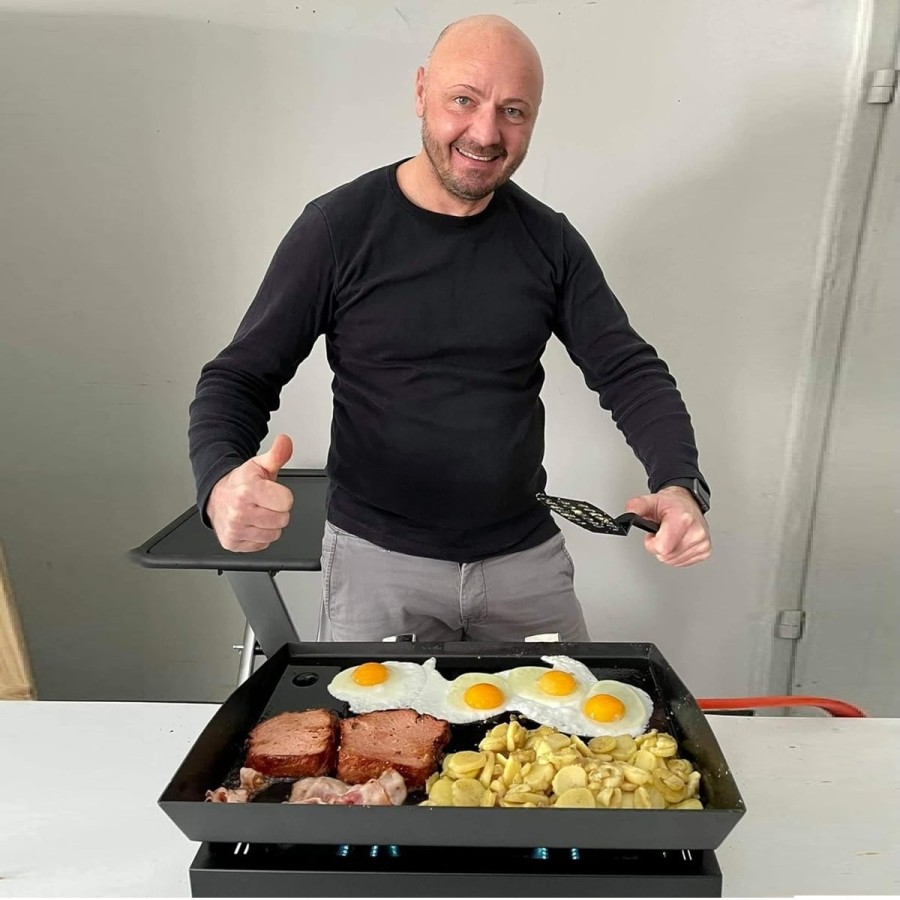 Gastro-Edelstahl-Gas-Bratplatte-glatt-63kW-GAS-Tischgeraet-Grillplatte-3-Brenner-430x500mm-3