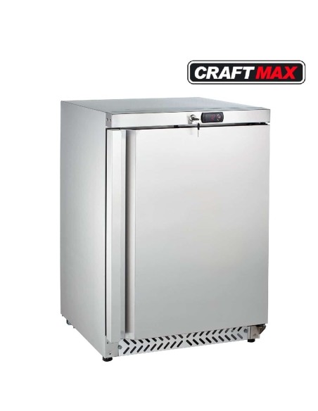 Gastro-Edelstahl-Gastronomie-Kuehlschrank-170-Liter-653x595x870mm-Gewerbekuehlschrank-Abschliessbar-Energiesparend-robuste-Bauwe