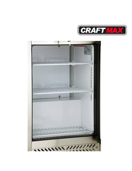 Gastro-Edelstahl-Gastronomie-Kuehlschrank-170-Liter-653x595x870mm-Gewerbekuehlschrank-Abschliessbar-Energiesparend-robuste-Bauwe