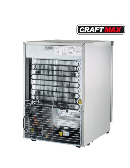 Gastro-Edelstahl-Gastronomie-Kuehlschrank-170-Liter-653x595x870mm-Gewerbekuehlschrank-Abschliessbar-Energiesparend-robuste-Bauwe