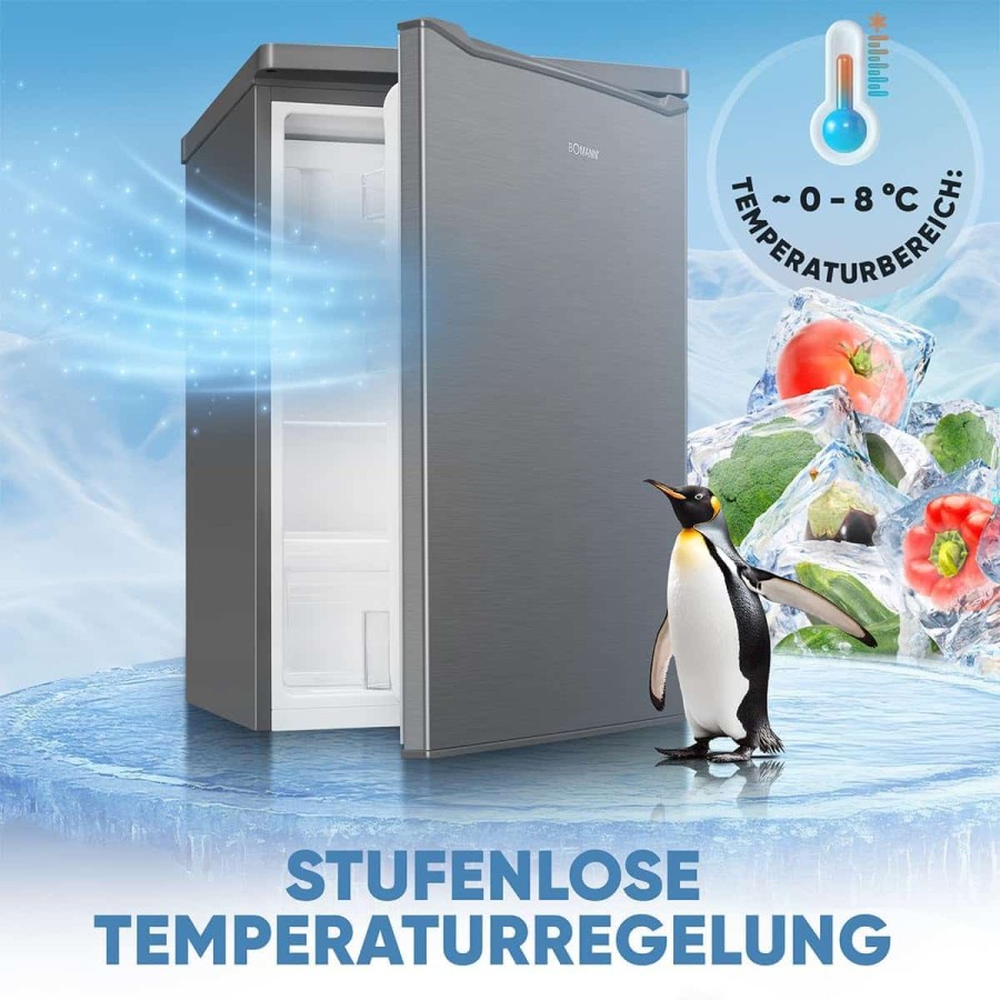 Gastro-Edelstahl-Gastronomie-Kuehlschrank-mit-Gefrierfach-109-Liter-580x550x850mm-Gewerbekuehlschrank-Energiesparend-robuste-Bau