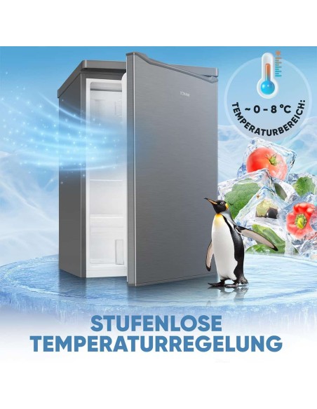 Gastro-Edelstahl-Gastronomie-Kuehlschrank-mit-Gefrierfach-109-Liter-580x550x850mm-Gewerbekuehlschrank-Energiesparend-robuste-Bau