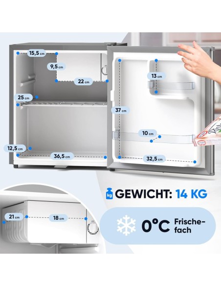 Gastro-Edelstahl-Gastronomie-Kuehlschrank-mit-Frostfach-45-Liter-510x450x450mm-abschliessbarer-Gewerbekuehlschrank-Energiesparen