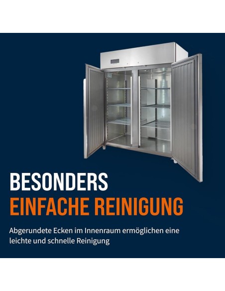 Gastro-Edelstahl-Monoblock-Gastronomie-Kuehlschrank-1350-Liter-grossvolumiger-freistehender-Gewerbekuehlschrank-Energiesparend-5