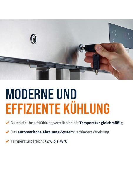 Gastro-Edelstahl-Monoblock-Gastronomie-Kuehlschrank-1350-Liter-grossvolumiger-freistehender-Gewerbekuehlschrank-Energiesparend-6