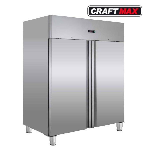 Gastro-Edelstahl-Monoblock-Gastronomie-Tiefkuehlschrank-990-Liter-grossvolumiger-freistehender-Gewerbegefrierschrank-Energiespar
