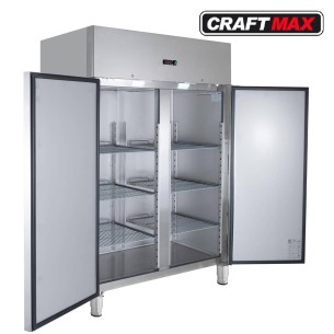Gastro-Edelstahl-Monoblock-Gastronomie-Tiefkuehlschrank-990-Liter-grossvolumiger-freistehender-Gewerbegefrierschrank-Energiespar 2