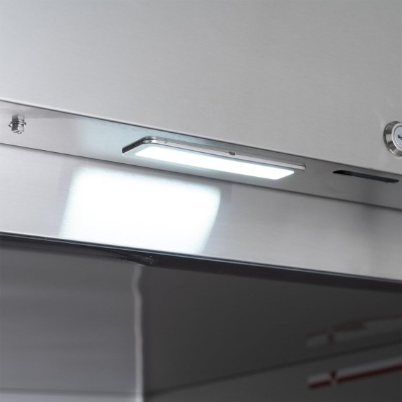 Gastro-Edelstahl-Monoblock-Gastronomie-Tiefkuehlschrank-990-Liter-grossvolumiger-freistehender-Gewerbegefrierschrank-Energiespar