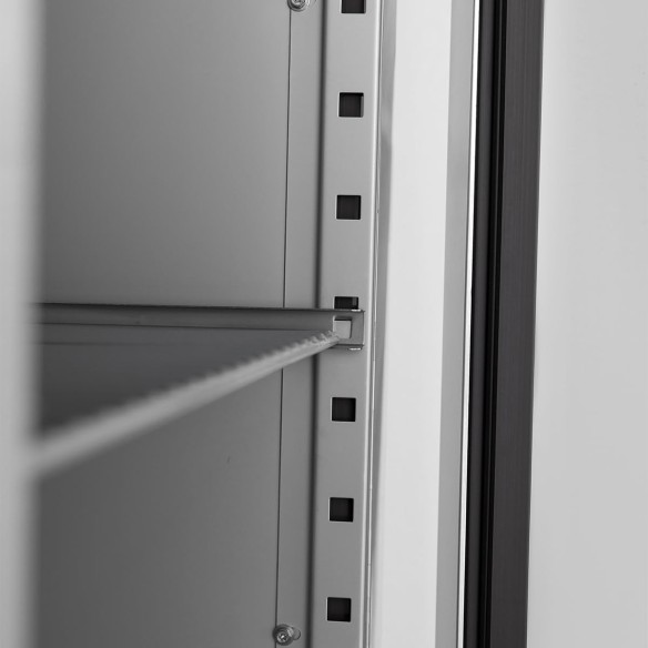 Gastro-Edelstahl-Monoblock-Gastronomie-Tiefkuehlschrank-990-Liter-grossvolumiger-freistehender-Gewerbegefrierschrank-Energiespar