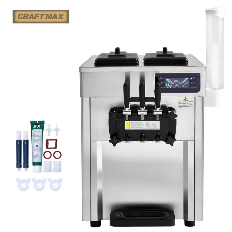 Edelstahl-Eismaschine-29-kg-h-Tresenmaschine-Touchscreen-3-Geschmacksrichtungen-fuer-Eiswagen-Verkaufstrailer-2