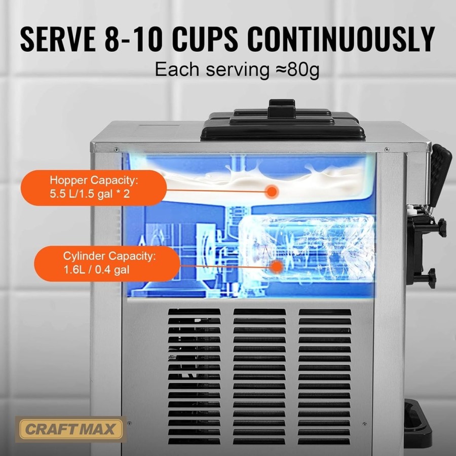 Edelstahl-Eismaschine-29-kg-h-Tresenmaschine-Touchscreen-3-Geschmacksrichtungen-fuer-Eiswagen-Verkaufstrailer-3
