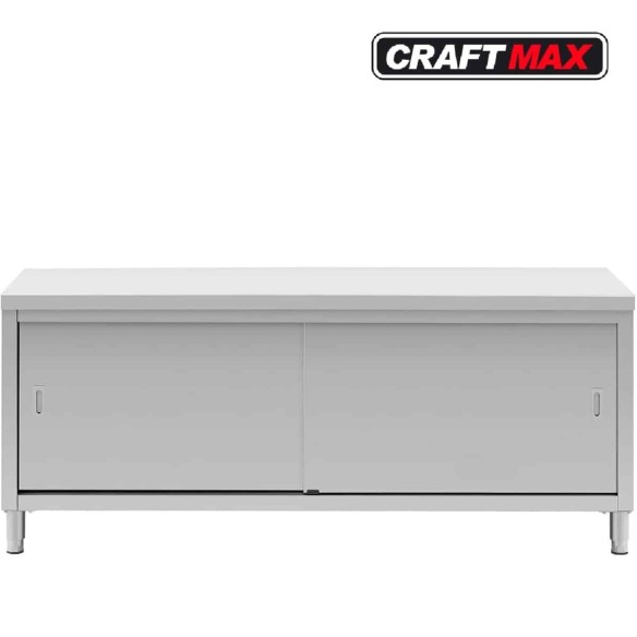 Gastro-Edelstahl-Arbeitsschrank-200x60cm-3-Ebnen-Grundboden-Edelstahlschrank-fuer-Imbisswagen-Gastronomie-4