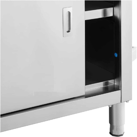 Gastro-Edelstahl-Arbeitsschrank-200x60cm-3-Ebnen-Grundboden-Edelstahlschrank-fuer-Imbisswagen-Gastronomie-2
