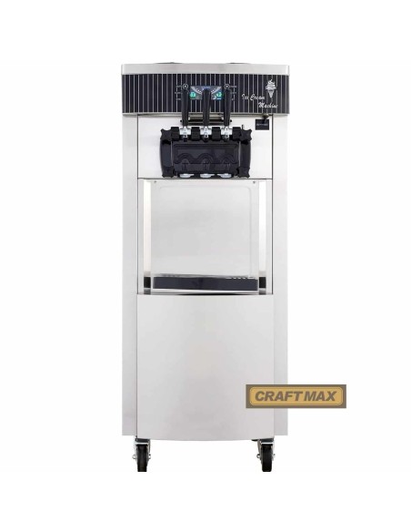 Edelstahl-Eismaschine-29-kgh-Standgeraet-Eisbereiter-Rollen-Touchscreen-3-Geschmacksrichtungen-fuer-Eiswagen-Verkaufswage-3