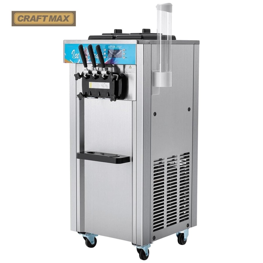 Edelstahl-Eismaschine-32-kgh-Standgeraet-Eisbereiter-Rollen-Touchscreen-3-Geschmacksrichtungen-fuer-Eiswagen-2