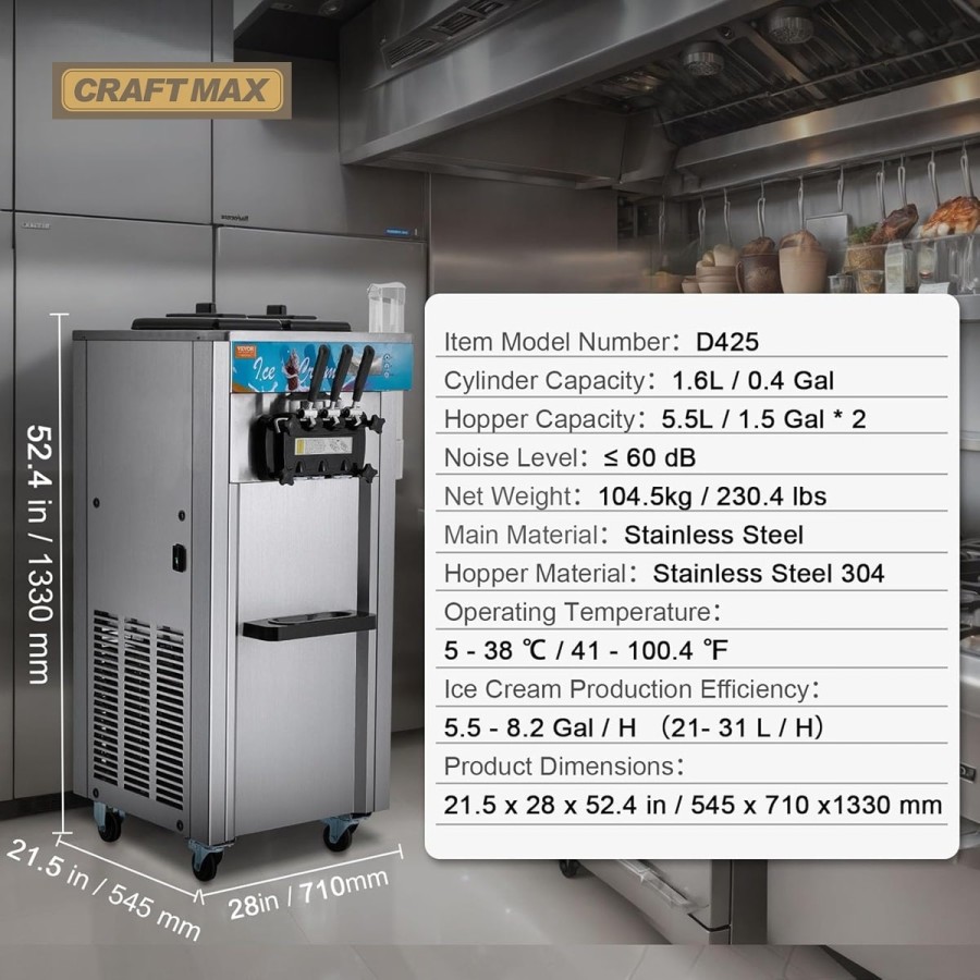 Edelstahl-Eismaschine-32-kgh-Standgeraet-Eisbereiter-Rollen-Touchscreen-3-Geschmacksrichtungen-fuer-Eiswagen-7