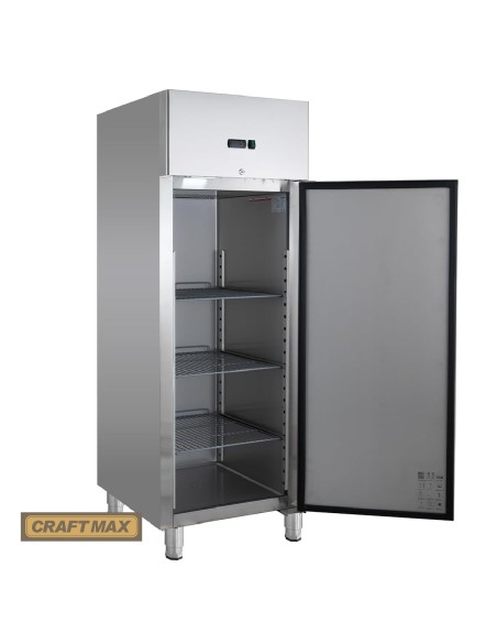 Edelstahl-Monoblock-Gastronomie-Tiefkuehlschrank-530-Liter-freistehender-Gewerbegefrierschrank-Eislagerschrank-robuste-Bauweise-
