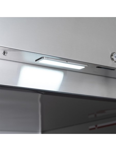 Gastro-Edelstahl-Monoblock-Gastronomie-Tiefkuehlschrank-990-Liter-grossvolumiger-freistehender-Gewerbegefrierschrank-Energiespar