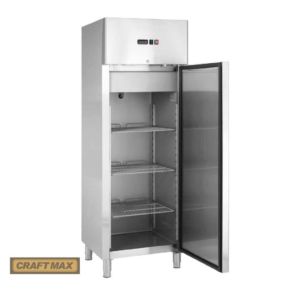 Edelstahl-Monoblock-Gastronomie-Tiefkuehlschrank-400-Liter-grossvolumiger-freistehender-Gewerbegefrierschrank-Eislagerschrank-ro