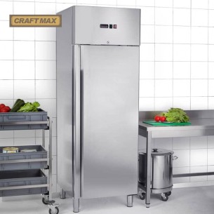 Edelstahl-Monoblock-Gastronomie-Tiefkuehlschrank-400-Liter-grossvolumiger-freistehender-Gewerbegefrierschrank-Eislagerschrank-ro 2