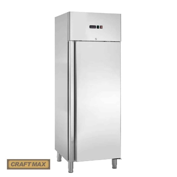 Edelstahl-Monoblock-Gastronomie-Tiefkuehlschrank-400-Liter-grossvolumiger-freistehender-Gewerbegefrierschrank-Eislagerschrank-ro